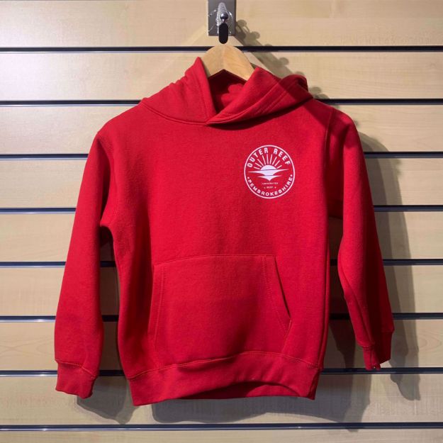 Outer Reef Kids Pullover Hoodie - Red