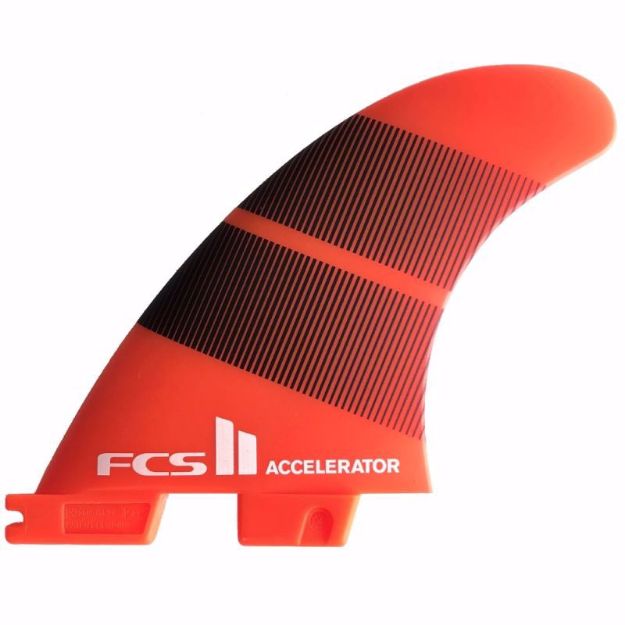 FCS II Accelerator Neo Glass Gradient Thruster Surfboard Fins Medium