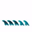 FCS II Performer Neo Glass Teal Gradient Tri-Quad Fin