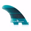 FCS II Performer Neo Glass Teal Gradient Tri-Quad Fin