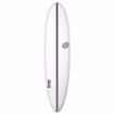 Torq Mod Fun Mini Mal surfboard 7ft 2 - White/Carbon Strip