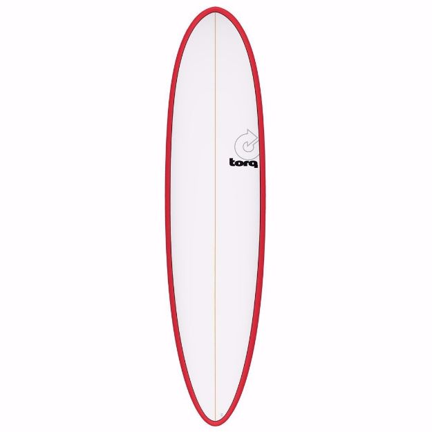 Torq Mod Fun surfboard 7ft 6 - Red/Pinline/White Deck