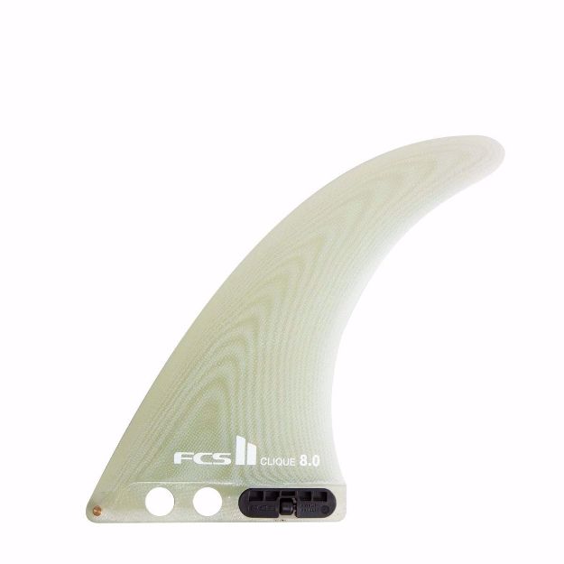 FCS II CLIQUE PG LONGBOARD FIN 10" - Clear 