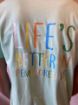 Outer Reef 'Lifes Better' Unisex T-Shirt - Pale Green