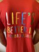 Outer Reef 'Lifes Better' Unisex T-Shirt - Red