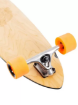 The Porto 42in Canadian Maple Longboard Skateboard Complete (Orange Wheels)