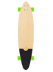 The Porto 42in Canadian Maple Longboard Skateboard Complete (Green Wheels)