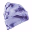Purple Haze tie dye beanie for women