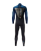 2021 Sola Mens Fusion 3/2 Back Zip Wetsuit - Back Black blue