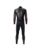 2021 Sola Mens Fusion 3/2 Back Zip Wetsuit - Graphite/Red back