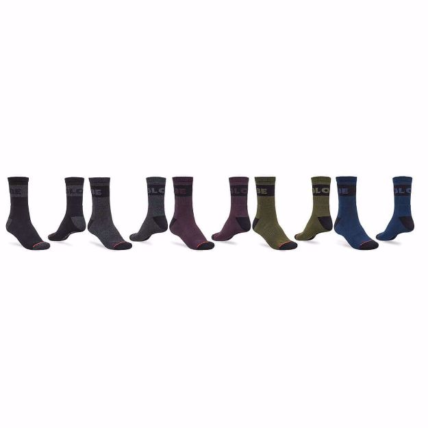 Horizons Crew Sock 5 Pack Dark Assorted