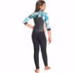 2021 Roxy Girls Syncro 43mm Back Zip GBS Wetsuit ERGW103044 Black Pale Coral Butter